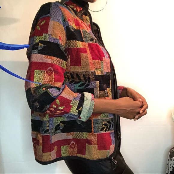 Vintage printed blazer/coat - Picture 9 of 12